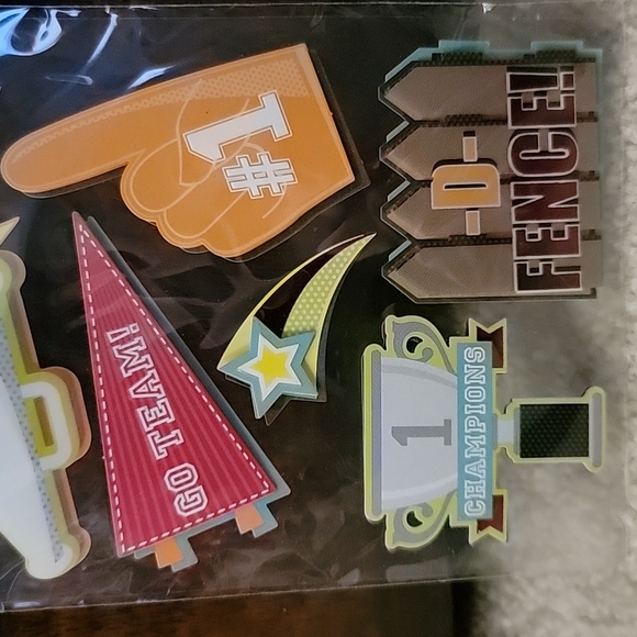 New Recollections Football Sports Scrapbooking  Stickers - Picture 4 of 7